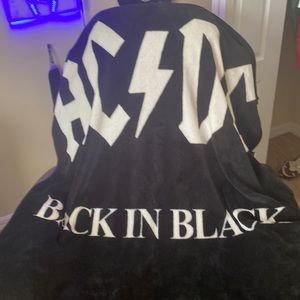AC/DC Back In Black blanket/throw.